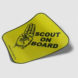 Scout on board sticker